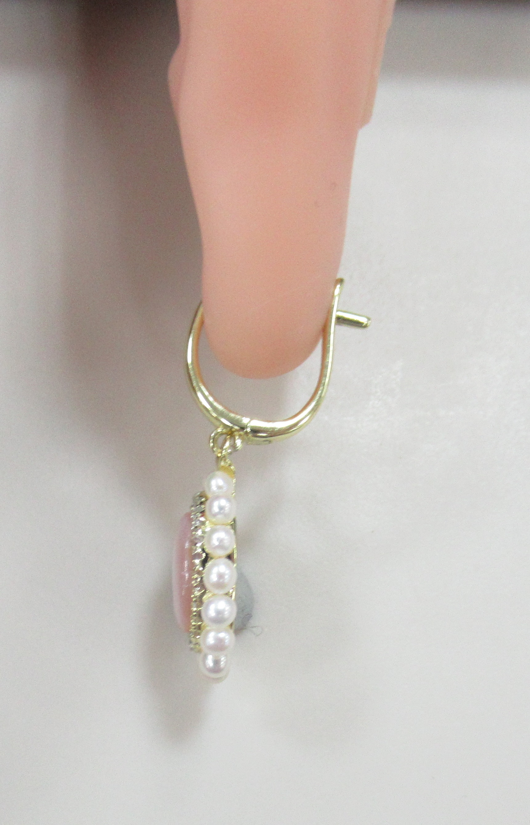 Серебряные серьги с перламутром и жемчугом